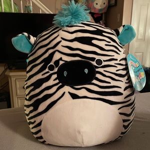 NWT Squishmallows 12 in Zeke the Zebra